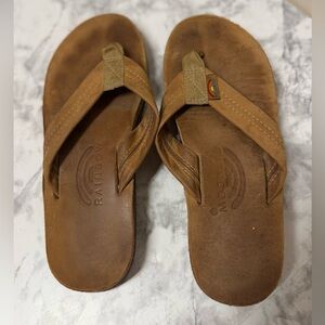 Rainbow Tan Leather Sandals